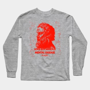 Plato Quotes Red Long Sleeve T-Shirt